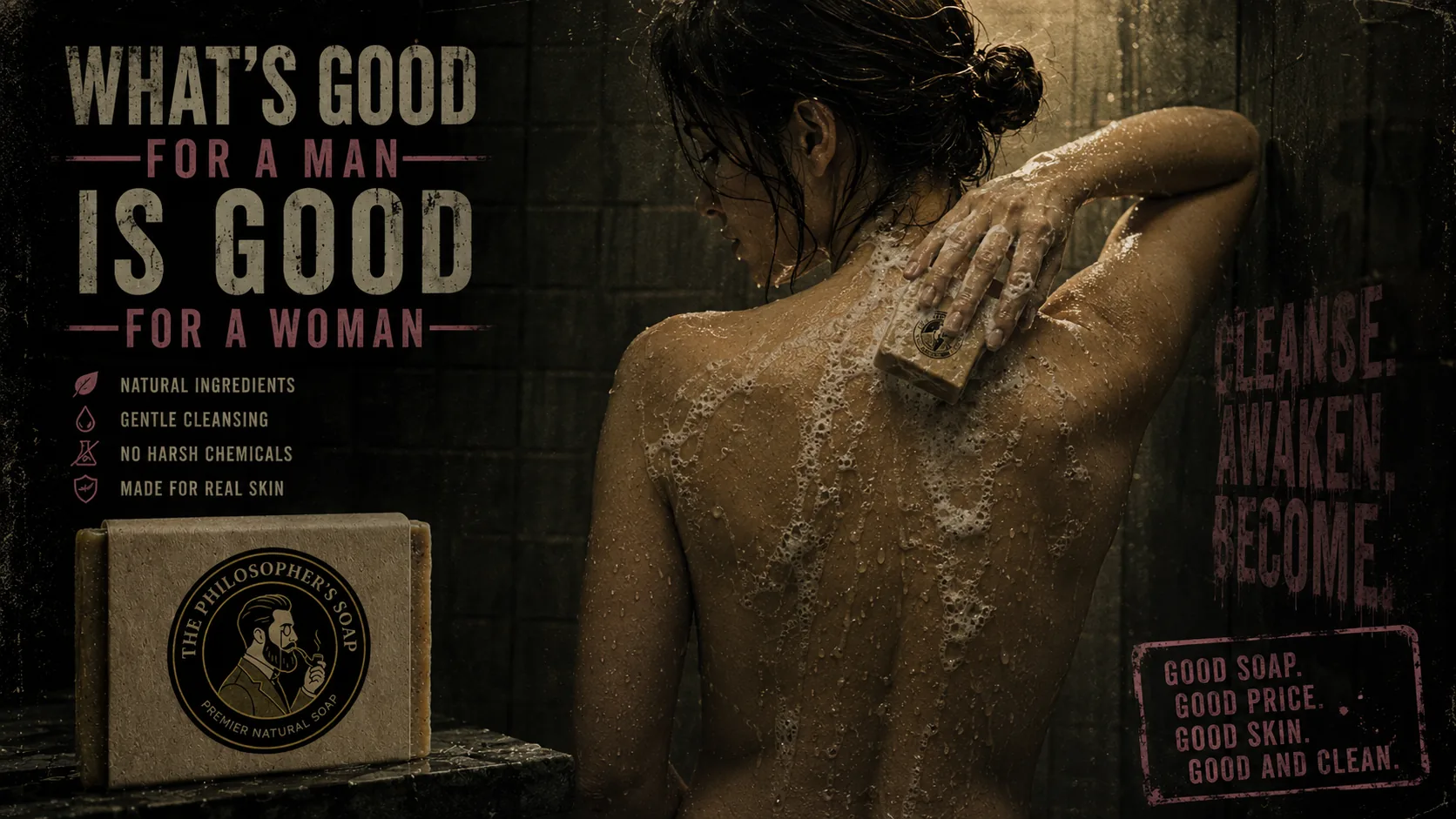 Inclusive Philosopher's Soap campaign concept